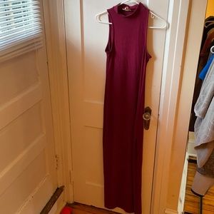 Never worn maxi tshirt dress with slit